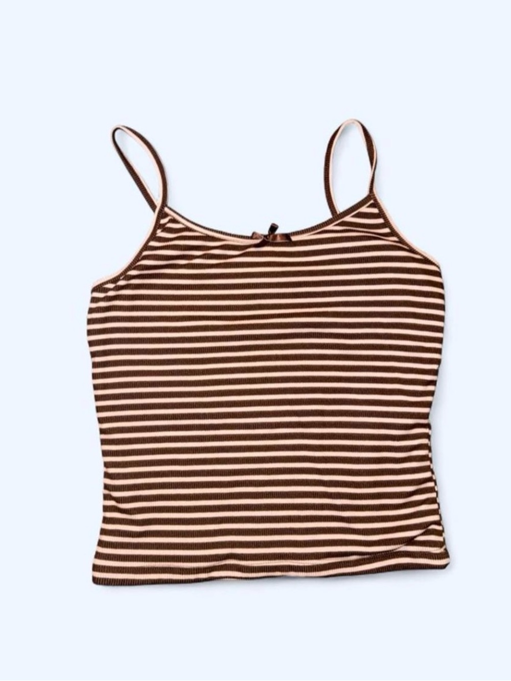 Brown and Pink Spaghetti Strap Cami